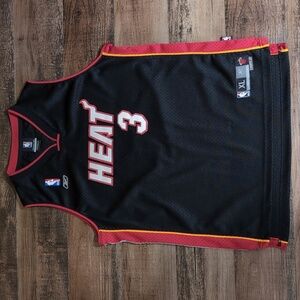 Vintage Reebok Dwayne Wade #3 Miami Heat Jersey Size XL Stitched